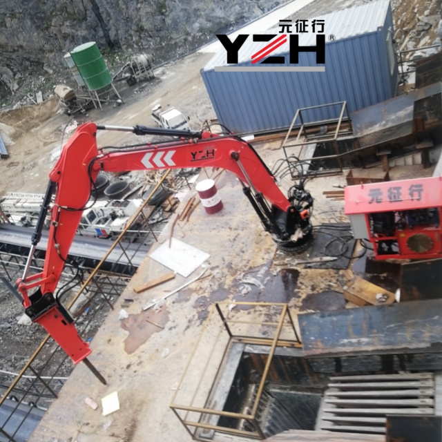 Yzh rompedor de roca de pedestal fijo