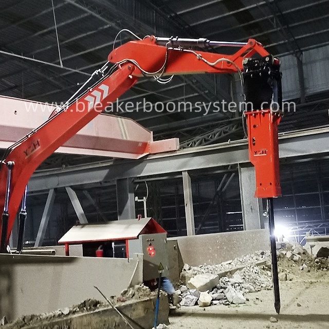 Sistema de boom de rocas