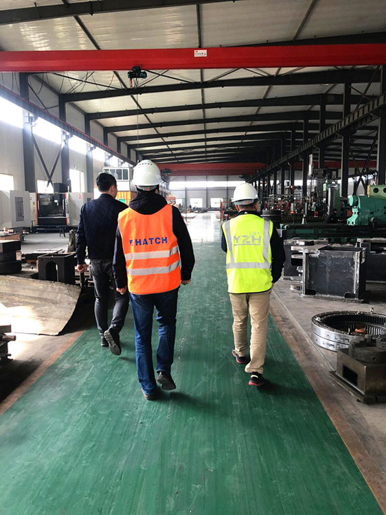 Bienvenido Canadian HATCH Group para visitar la f&aacute;brica de Jinan YZH