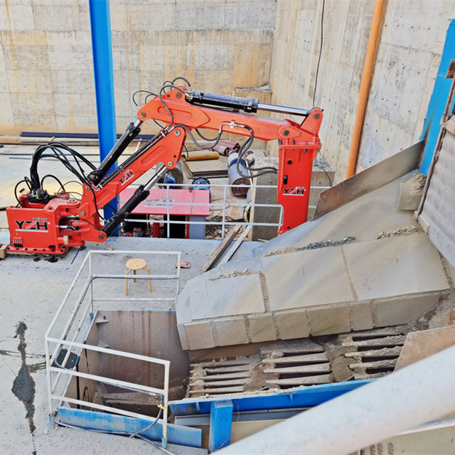 Boom de interruptores de roca de pedestal