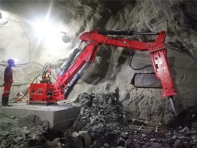 Sistema de boom rocas