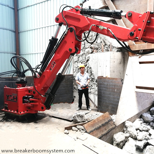 sistemas fijos de pluma rompe rocas