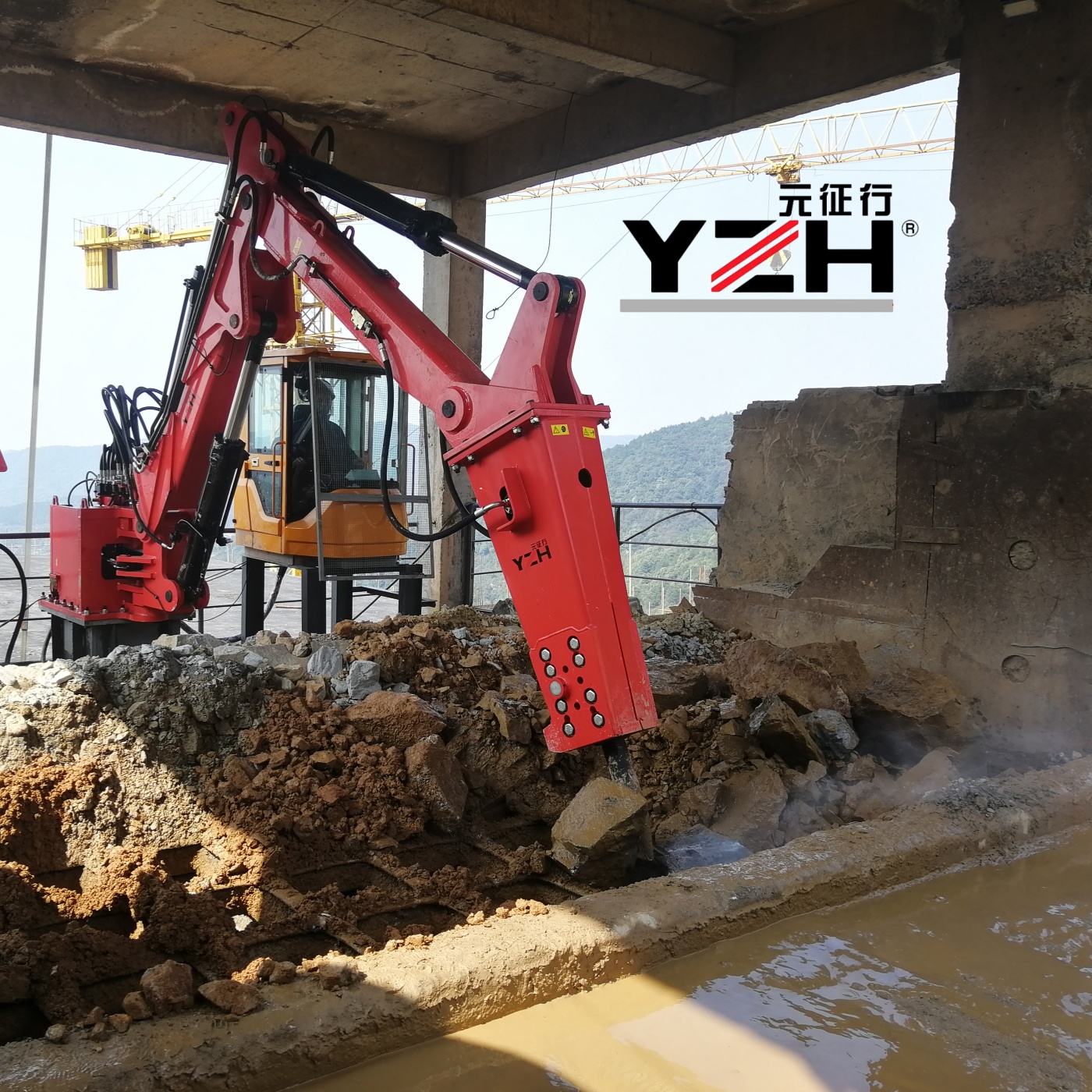 Boom de pedestal est&aacute;tico