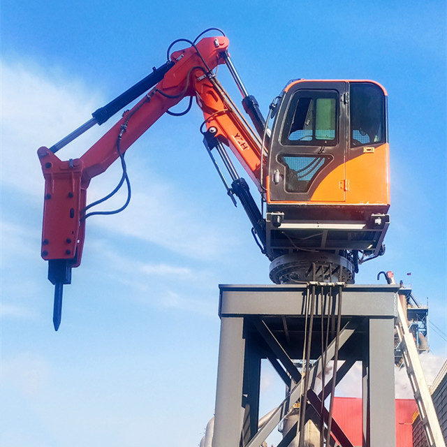 Sistema de interruptores de rocas del pedestal Boom