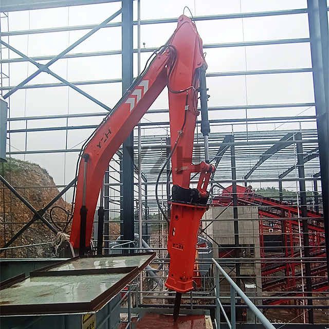 Sistema de auge de rockero de alta potencia YZH para plantas de aplastamiento primarias estacionarias