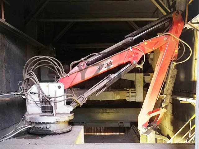 sistema de boom de pedestal