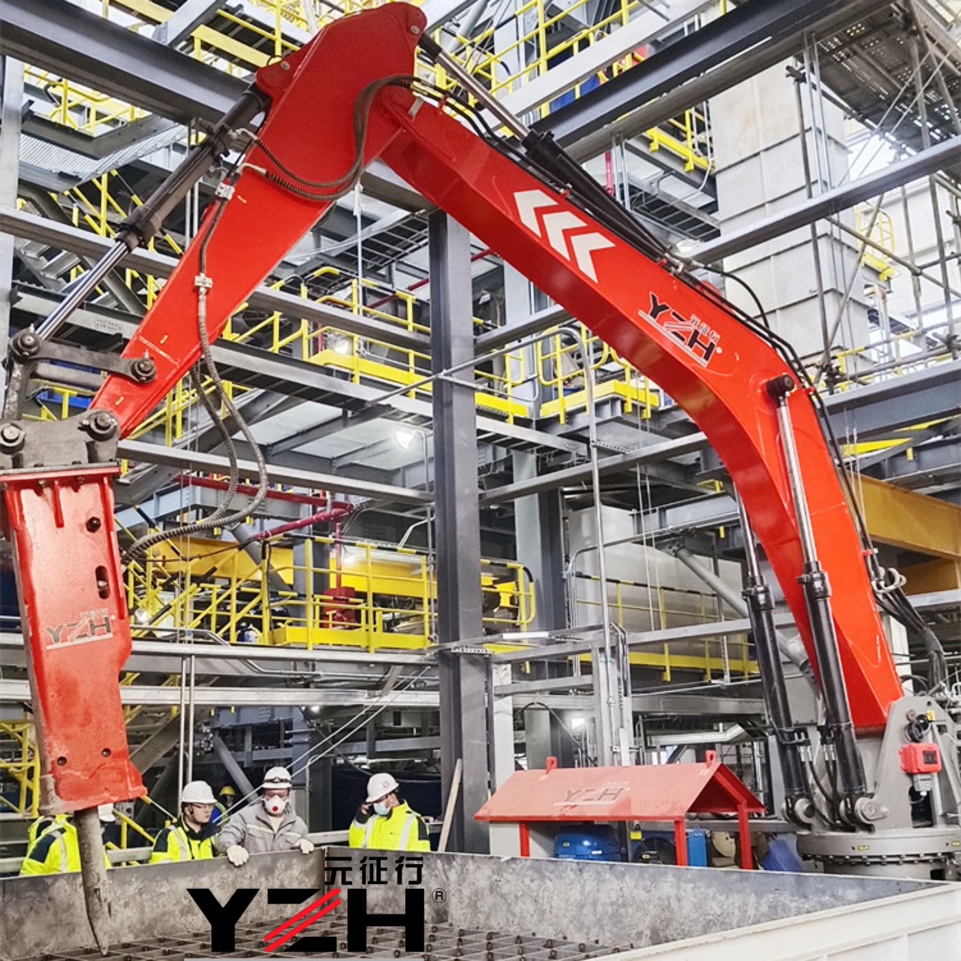 Sistema de boom de yzh breaker