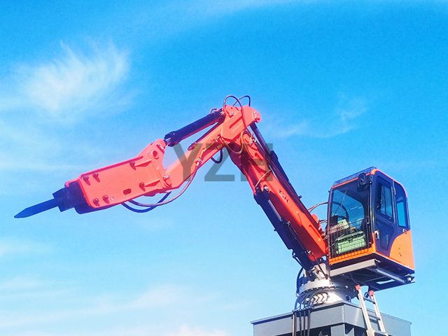 sistema de boom de pedestal