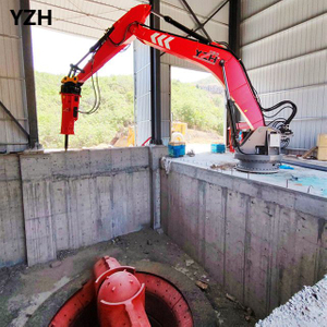 Manipulador rompedor de rocas hidráulico estacionario YZH