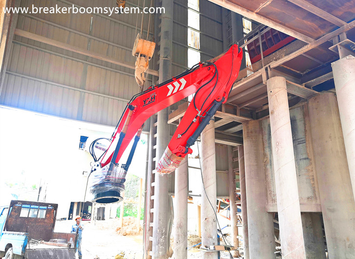 FixedType Pedestal Rockbreaker Boom System