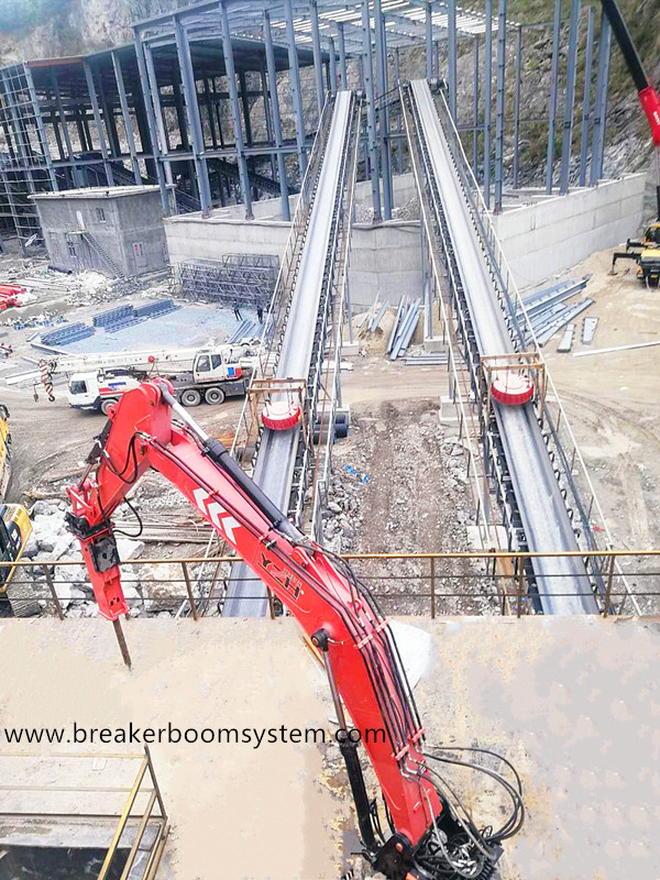 Pedestal Rock Breakers Boom System