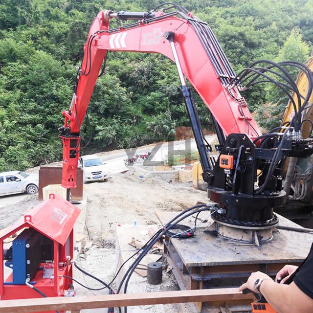 Sistema de boom de interruptores de roca estática