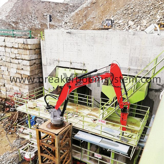 Sistema de boom de interruptores de rocas de pedestal