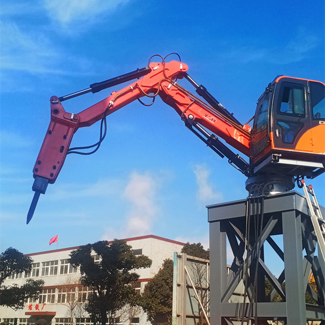 Sistema de interruptores de rocas del pedestal Boom