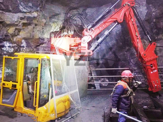 Sistema de Rockbreakers de pedestal