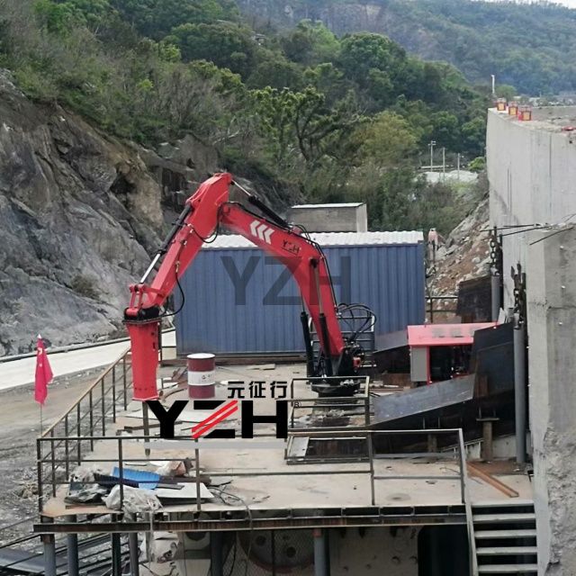 Sistema de boom rompedores de rocas de YZH