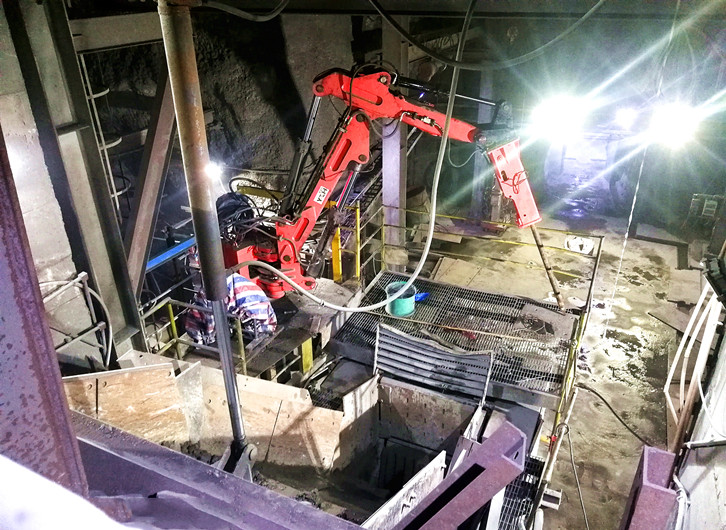 sistema de brazos de pedestal