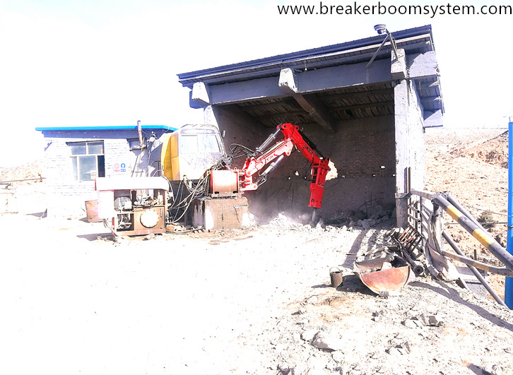 boom rocker breaker de pedestal