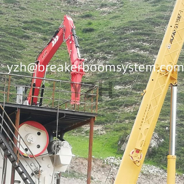 Sistema de boom hidráulico de Yzh Rockbreaker