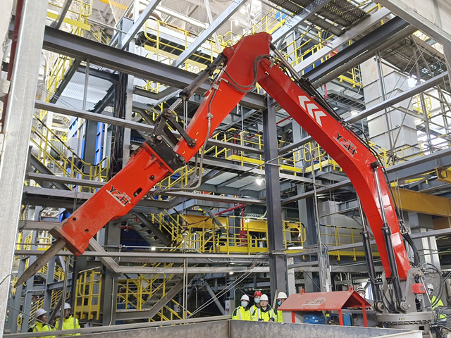 sistema de boom de pedestal