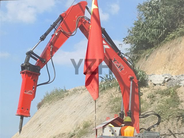 Boom de interruptores de roca fijo