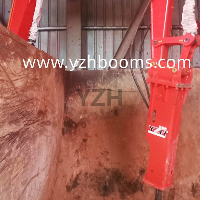 Sistema de rompe rocas de boom hidráulico YZH