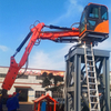 Sistema de interruptores de rocas del pedestal Boom
