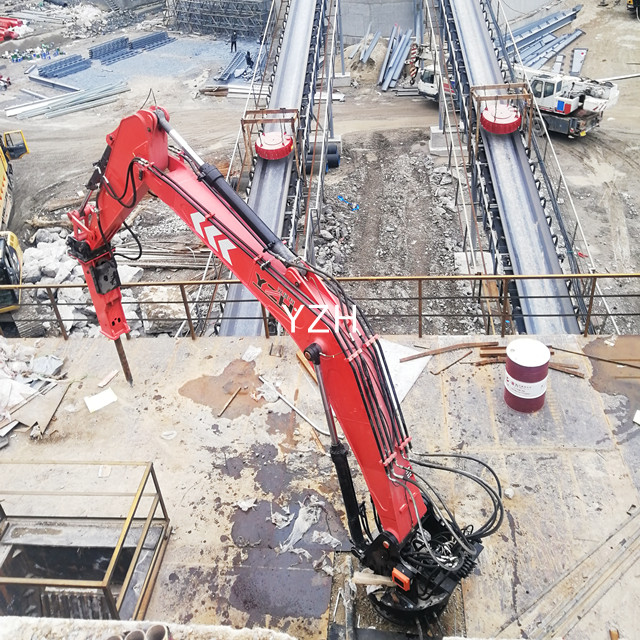 Sistema de boom de interruptores de roca est&aacute;tica