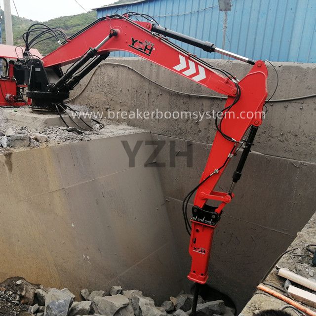 Sistema de boom de interruptores de rocas de pedestal
