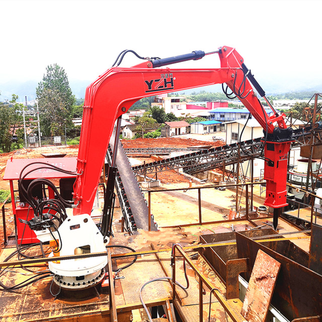 sistema de brazo rompe rocas