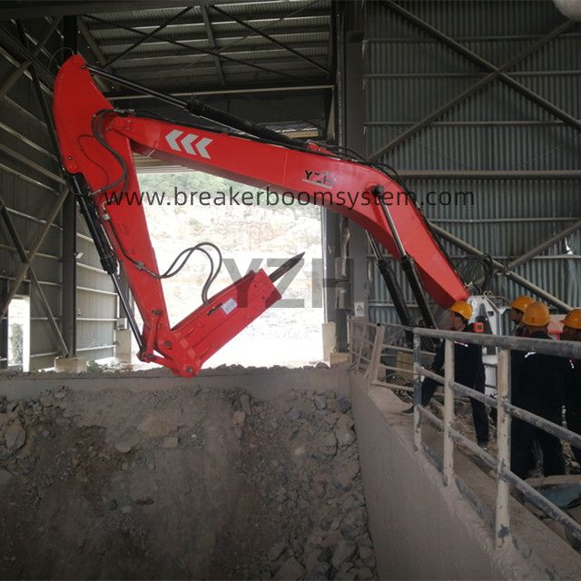 Sistema de boom de interruptores de rocas de pedestal