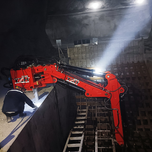 sistema de boom de pedestal