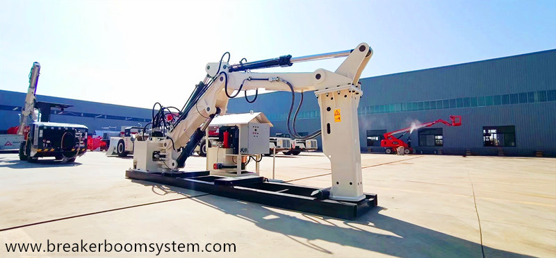 Rompe rocas hidr&aacute;ulico de pedestal