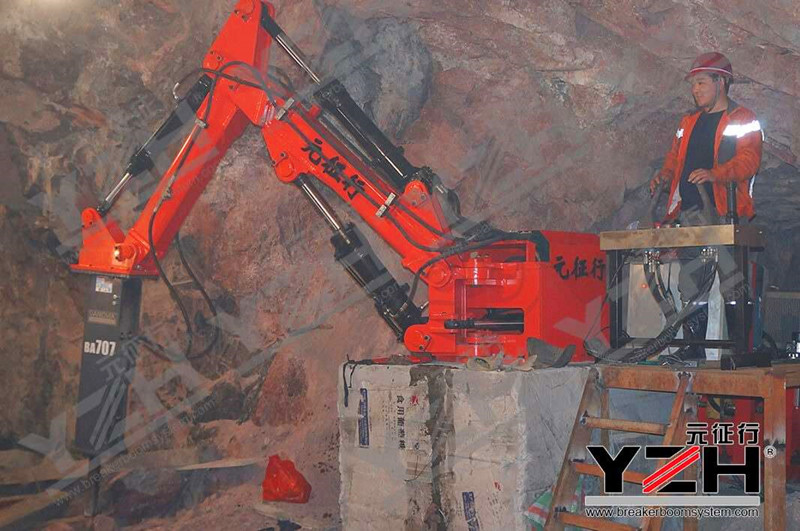 Sistema hidr&aacute;ulico de rompe rocas