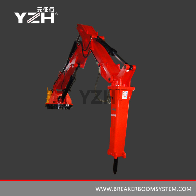 YZH-L850R Sistema de pluma de rompe rocas hidráulica móvil tipo rotación de 360 ​​°