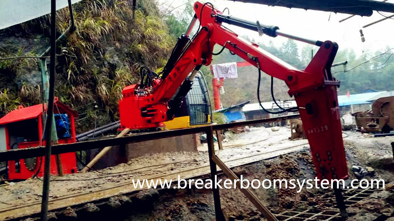 Pedestal Rock Breaker Boom Systems