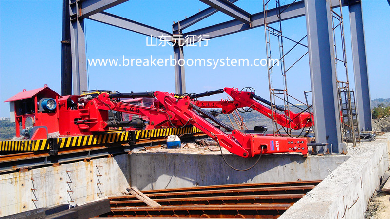 sistema de pluma de pedestal