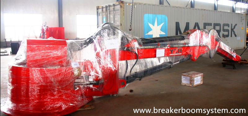 sistema de pluma de pedestal