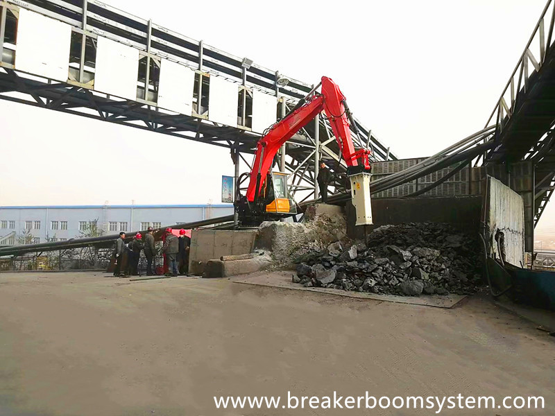 Se corrigió el funcionamiento del sistema Pedestal Rockbreaker Booms durante un mes y tiene un buen efecto