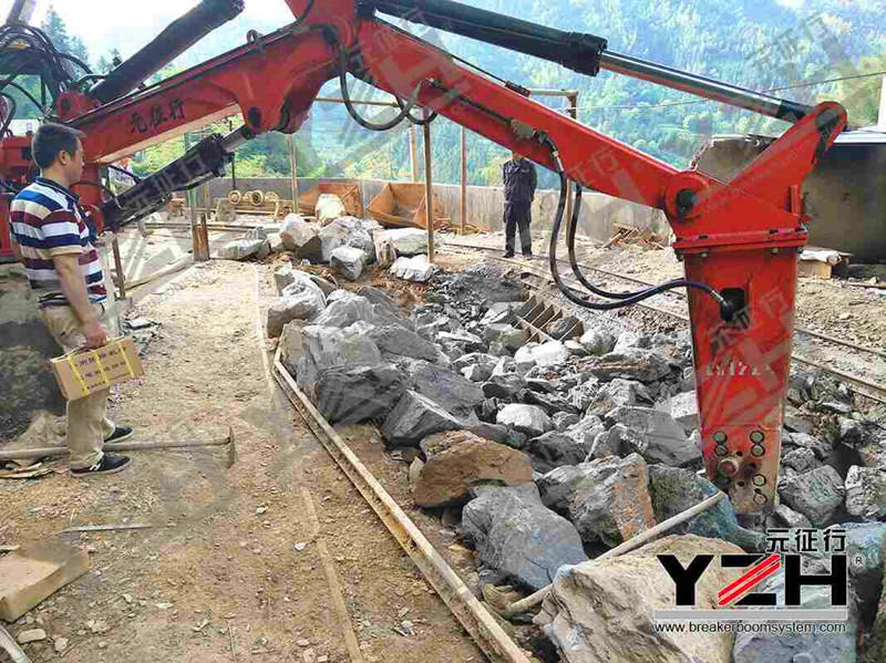 Gran cantidad de minas instalaron sistemas de brazo rompe rocas de pedestal
